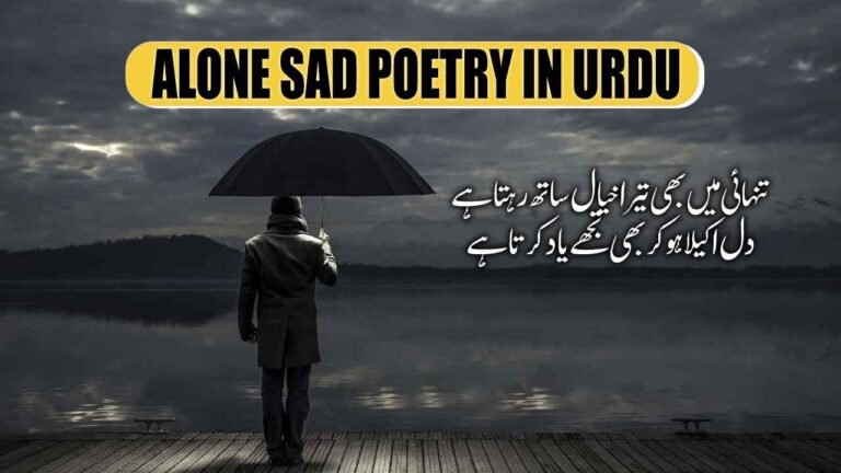 Alone Sad Poetry in Urdu Alone Naraz Shayari