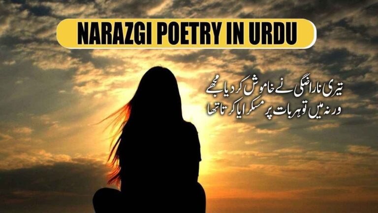 Narazgi Poetry in Urdu Text 100+ Heart Touching Shayari
